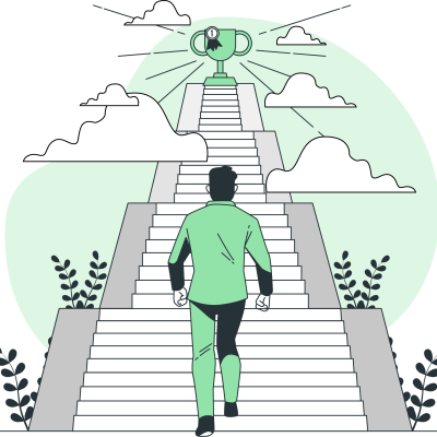 stairway to health and success